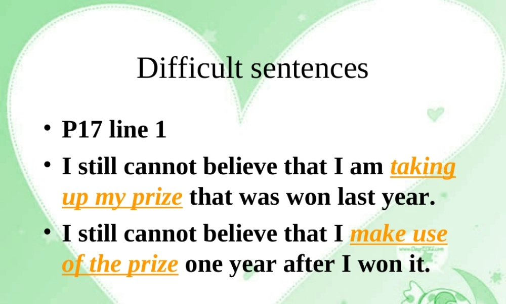 高中英语必修5 Unit3 Period3课件