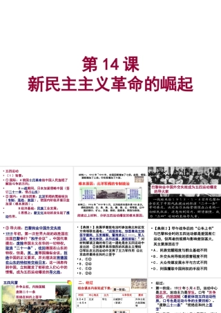 第14课新民主主义革命的崛起