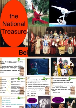 高中英语 beijing opera课件 北师大版必修2 课件