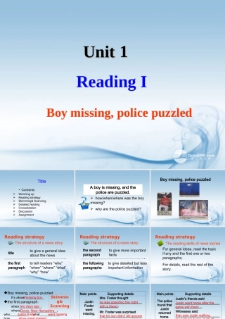 高中英语 Unit1 Tales of the unexplained Reading 1精品课件 牛津译林版必修2 课件