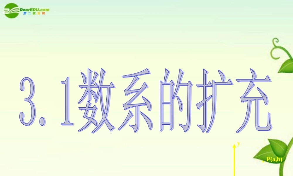 高中数学 复数的概念课件 苏教版选修2 课件