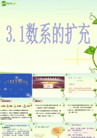 高中数学 复数的概念课件 苏教版选修2 课件