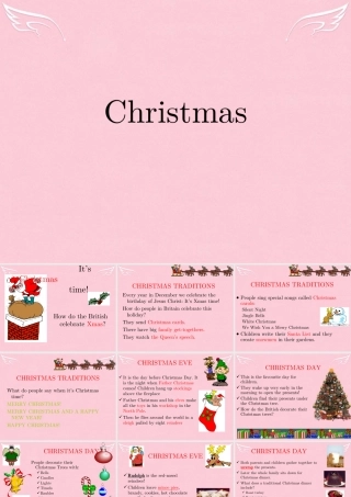 高中英语 Unit 3 Celebrations lesson 4 Christmas课件1 北师大版必修1 课件