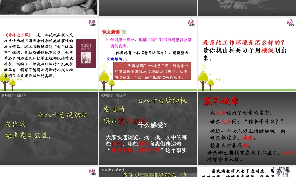张小凤《慈母情深》课件