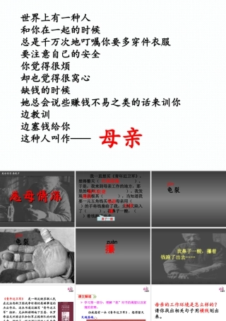 张小凤《慈母情深》课件