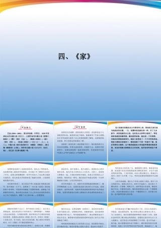 福建省高考语文 第二部分 专题二 第1节 文学名著阅读④家考点整合课件