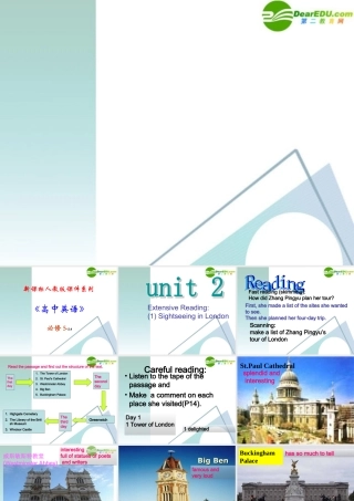 高中英语 24(Unit2 Extensive Reading)优秀课件 新人教版必修5 课件