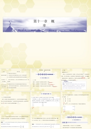 高考数学总复习 11.1概率课件 文 大纲人教版 课件