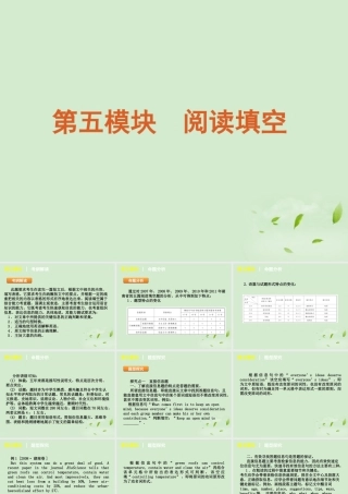 高考二轮三轮总复习 第5模块-阅读填空专题课件(湖南专用) 课件