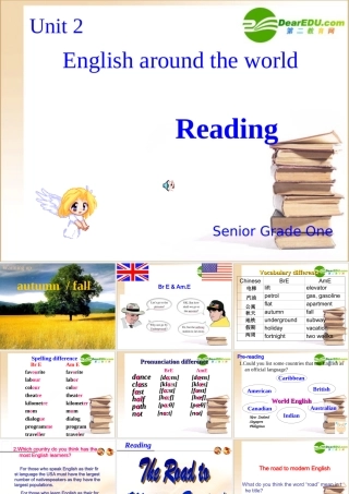 高中英语English around the world课件新人教版必修1 课件