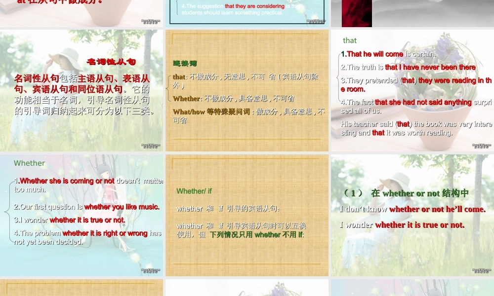 高考英语语法系列名词性从句四 新课标 人教版 试题