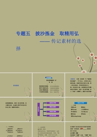 高中语文 专题五苏东坡传课件 苏教版选修(传记选读) 课件