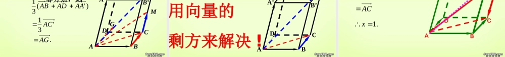 高二数学空间向量及其加减与数乘运算课件 人教版 课件