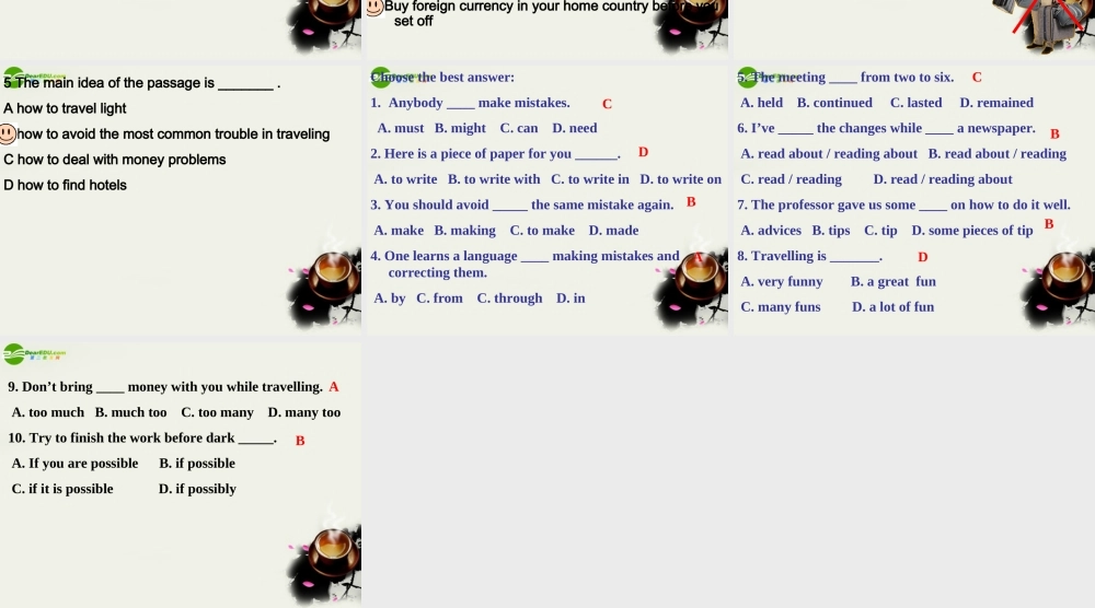 高二英语 unit15 Integraing Skills课件 大纲人教版 课件