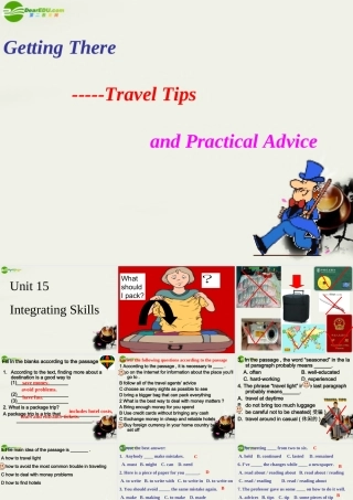 高二英语 unit15 Integraing Skills课件 大纲人教版 课件