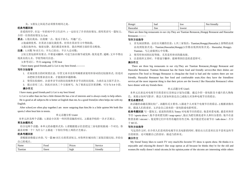 作文Unit1---Unit5_第2页