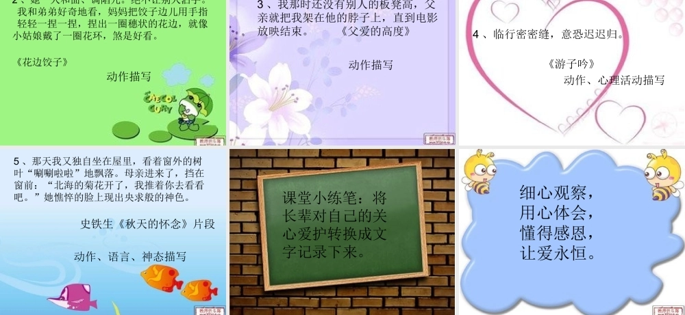 长辈对我的关心爱护