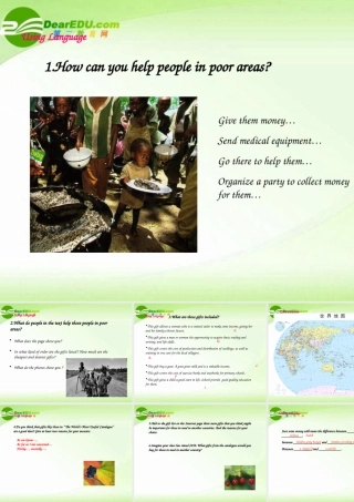 高中英语 Unit4 using language课件 新人教版选修7 课件