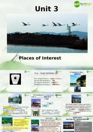 高三英语 Unit3 Places of interest-reading课件(2) 牛津上海版S1A 课件