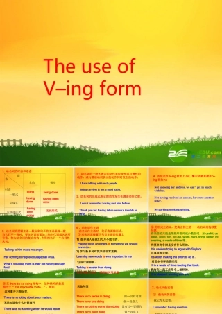 高中英语：working the land Grammar课件人教版必修4 课件