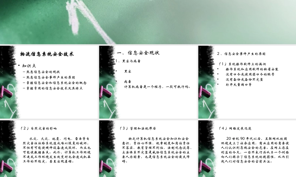 物流信息系统的安全技术