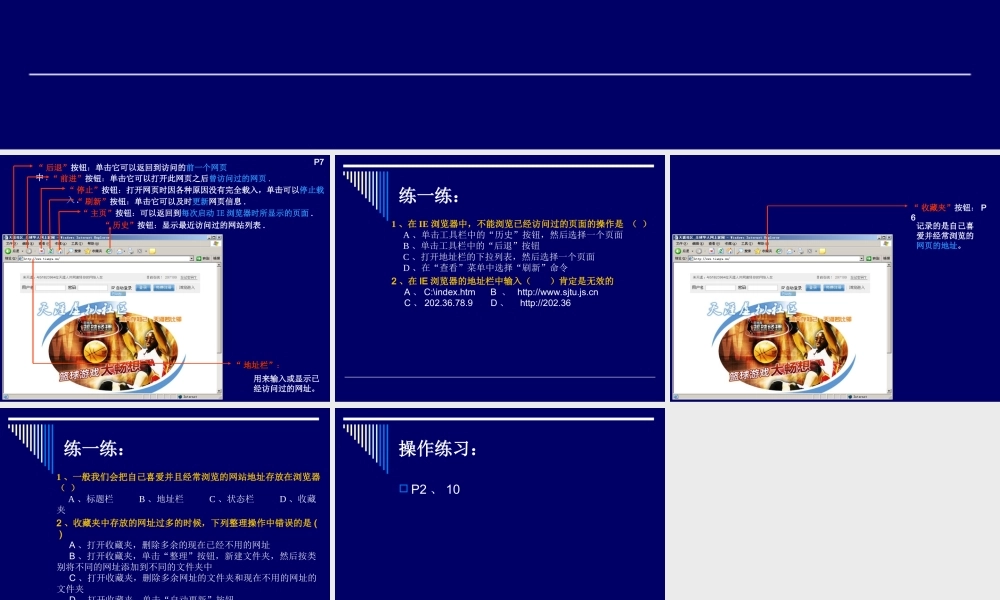 信息的搜索与浏览