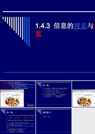 信息的搜索与浏览