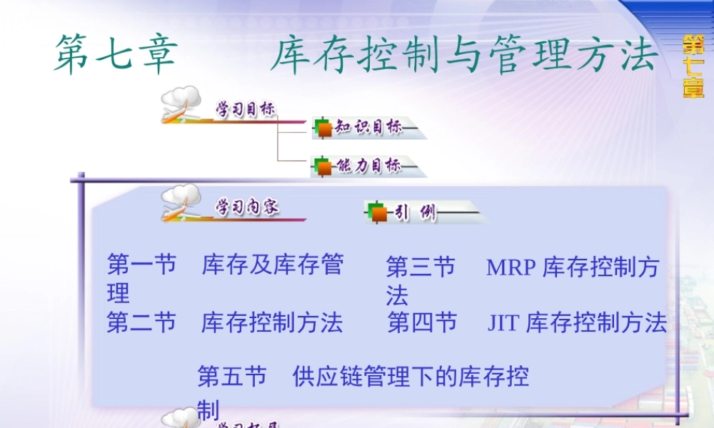 库存控制与管理方法