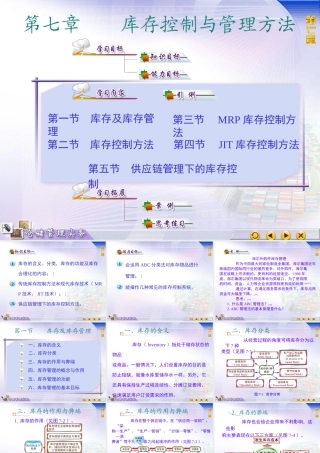 库存控制与管理方法