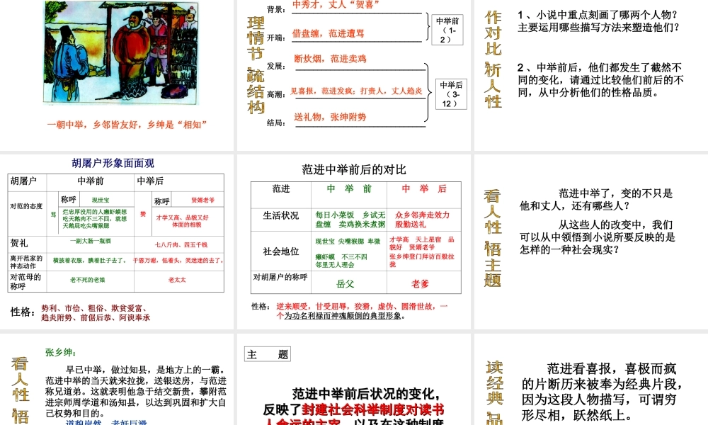 范进中举上课课件ppt