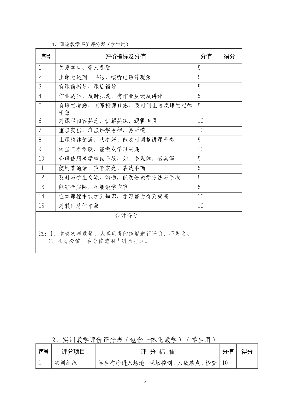 教师教学质量考核办法_第3页
