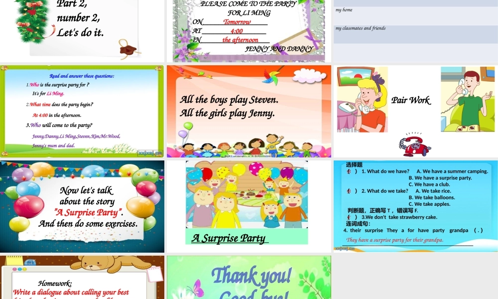 Lesson21APartyforLiMing