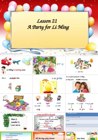 Lesson21APartyforLiMing