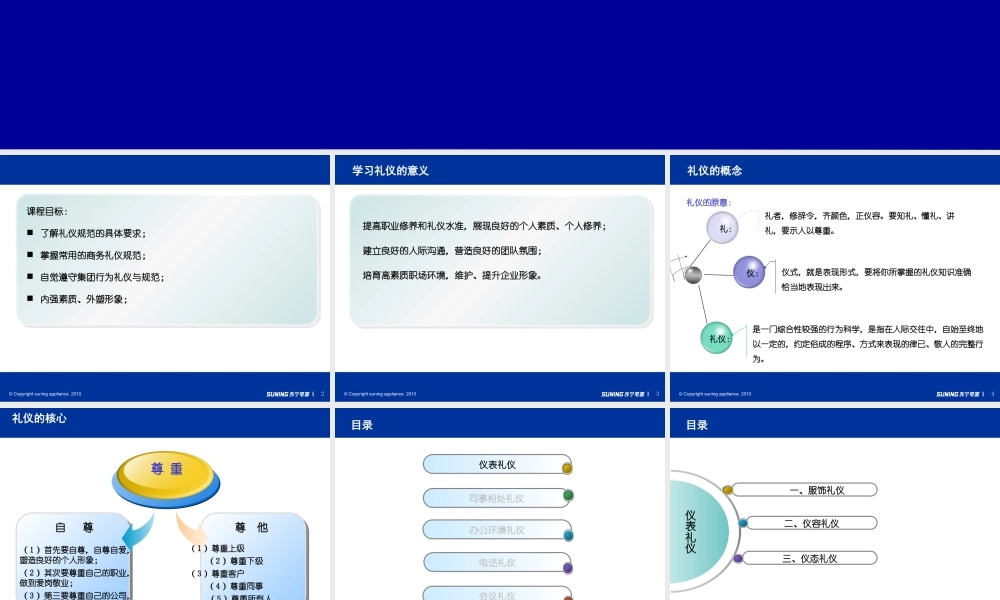【金商道】苏宁电器管理篇—员工礼仪与行为规范