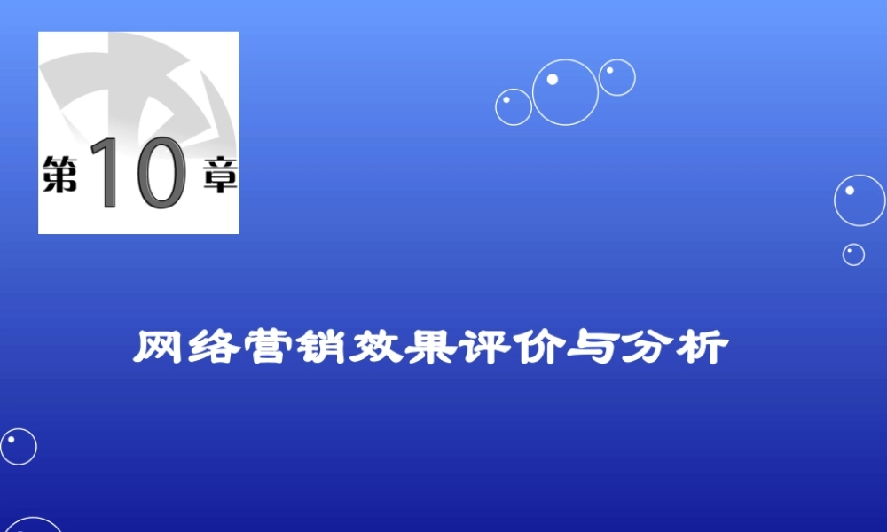 第十章网络营销效果评价与分析