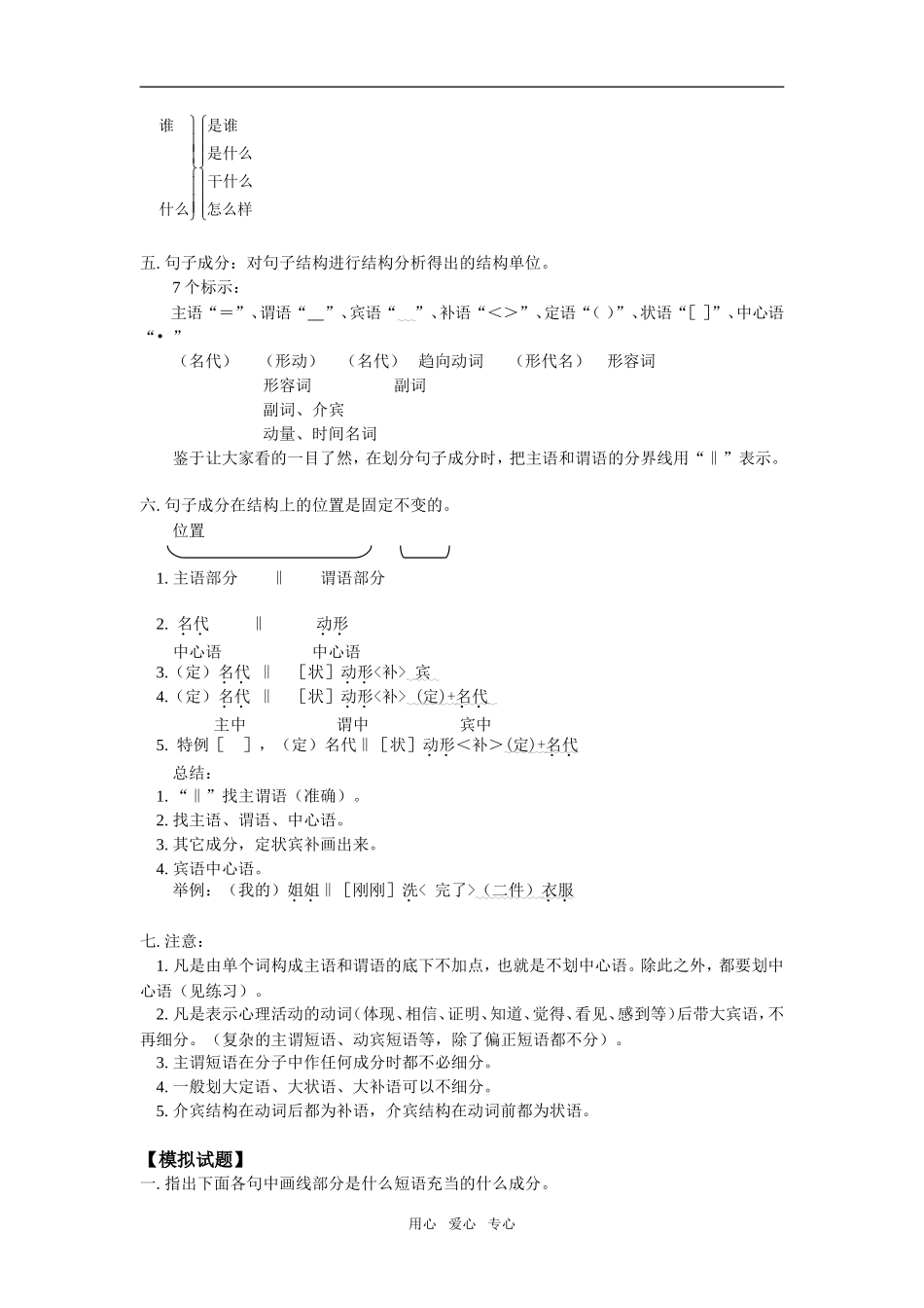 高一语文语法部分人教版知识精讲_第2页