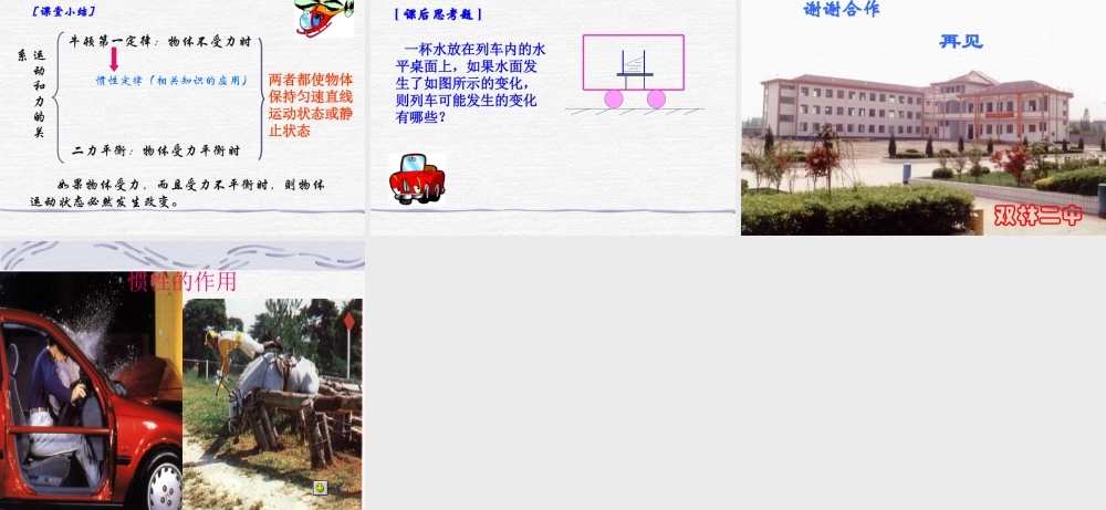 《“运动及力”专题复习(二)》ppt课件七年级物理下册