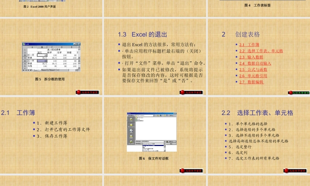 excel2003教学课件