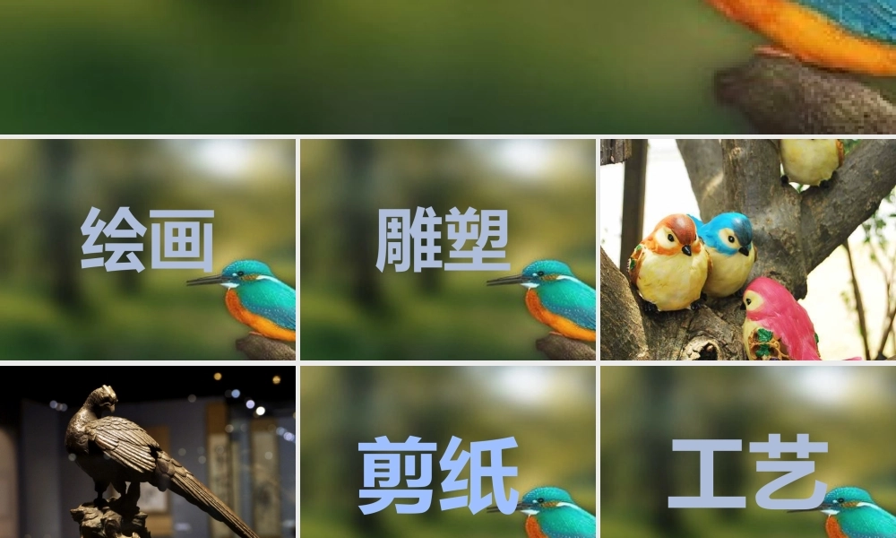 学生展示课件--鸟与艺术