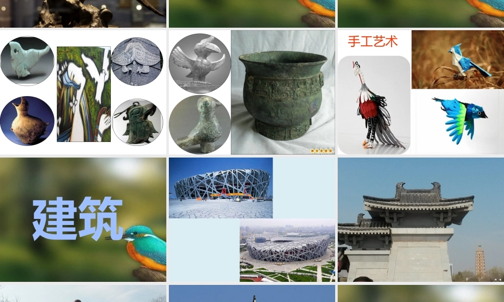 学生展示课件--鸟与艺术