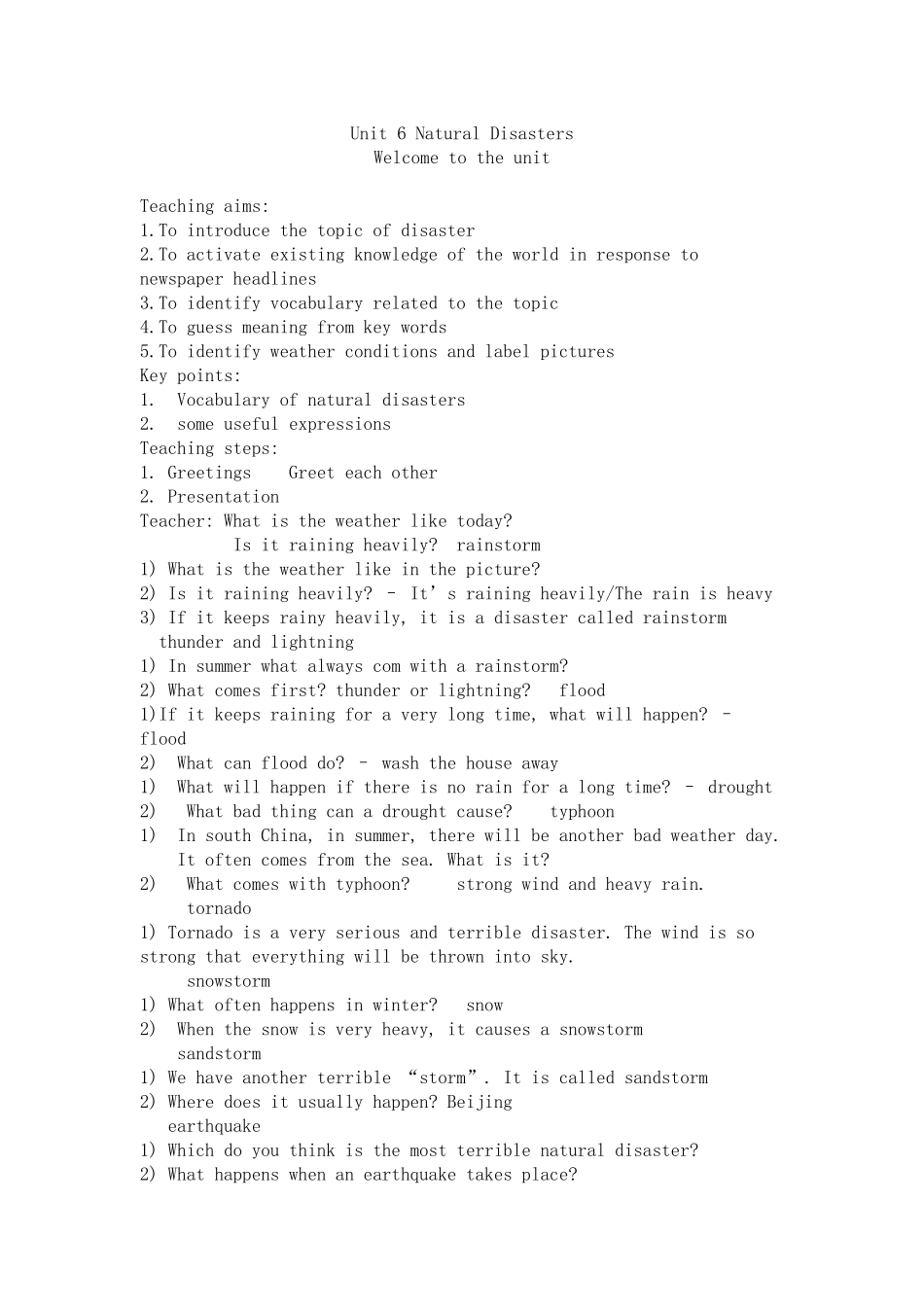 Unit6NaturalDisasters_第1页