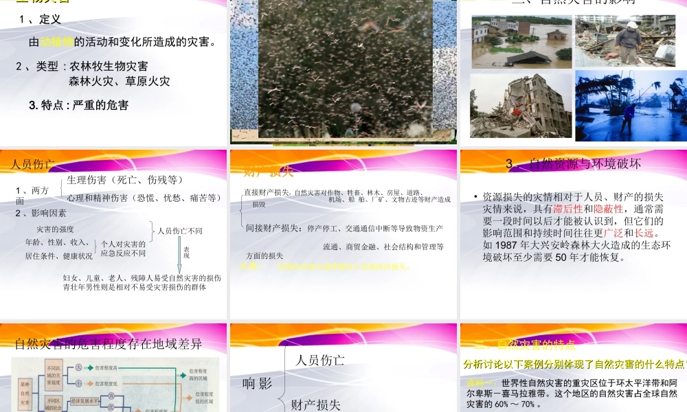 1.1-自然灾害及其特点-ppt课件(共15张PPT)-高中地理-中图版-选修五