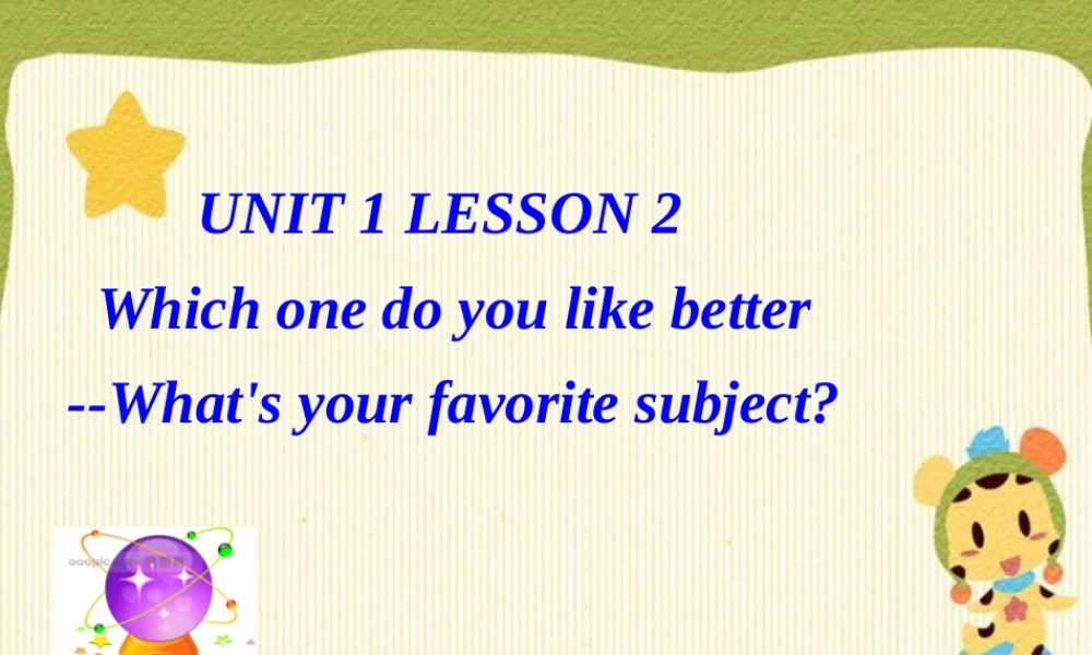 What's-your-favorite-subject