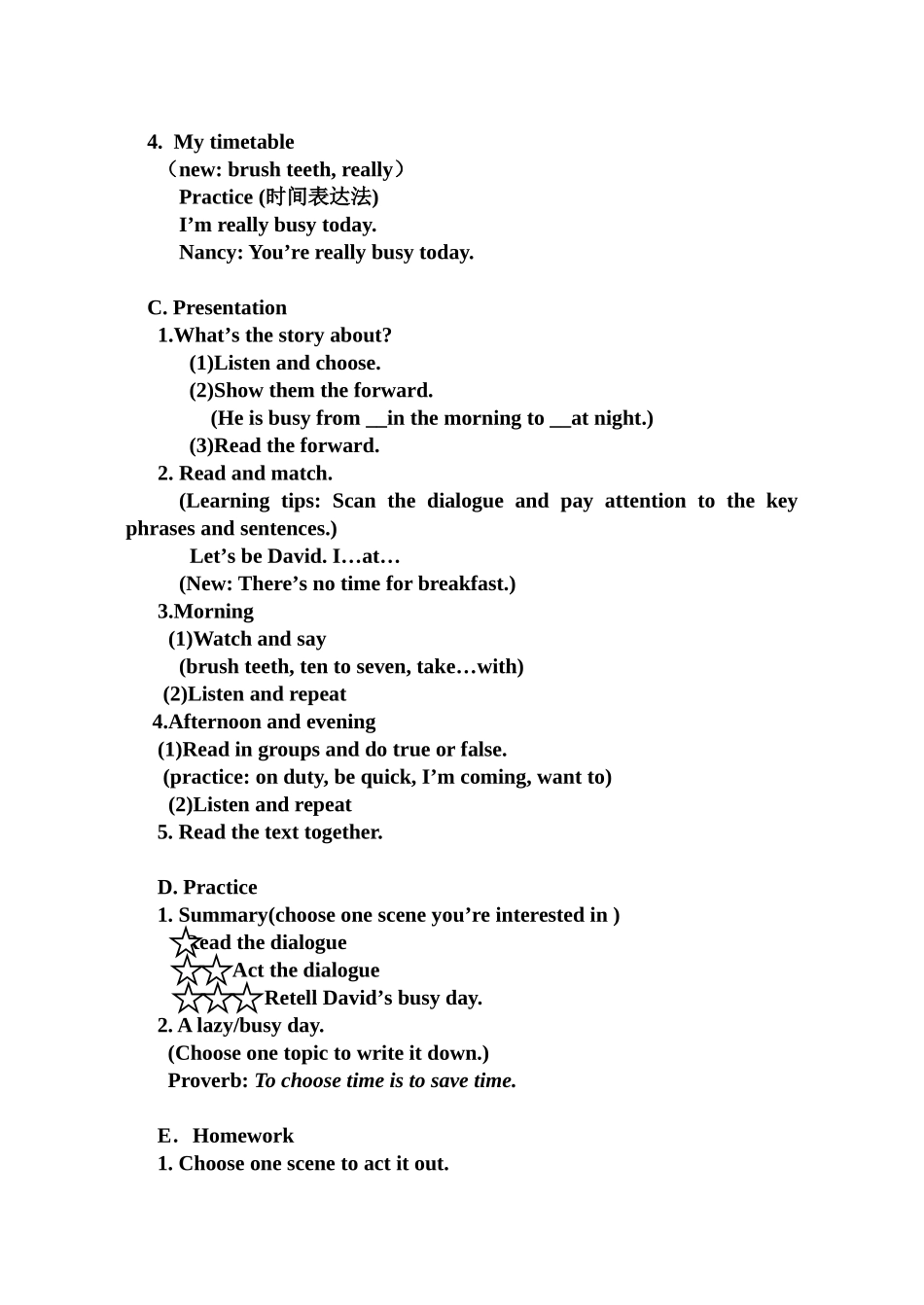 Unit7Abusyday(教案)-(3)_第2页