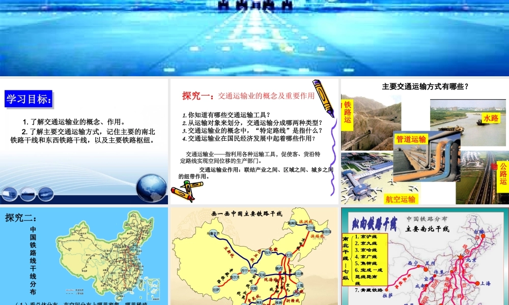 地理《交通运输业》课件