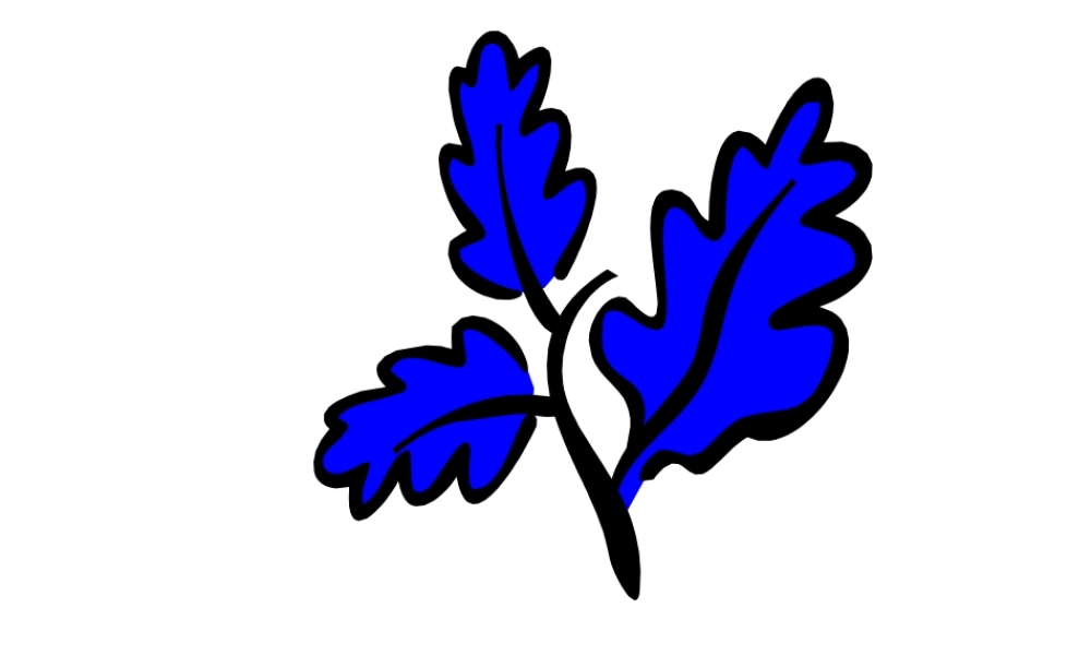 一年级上蓝色的树叶