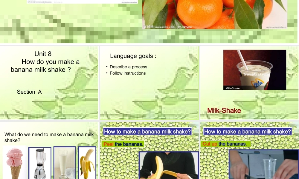 Unit8Howdoyoumakeabananamilkshake董丽