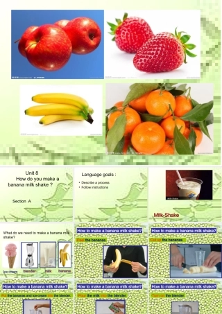 Unit8Howdoyoumakeabananamilkshake董丽