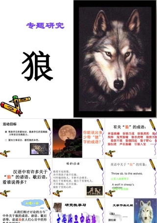 《狼》的专题研究