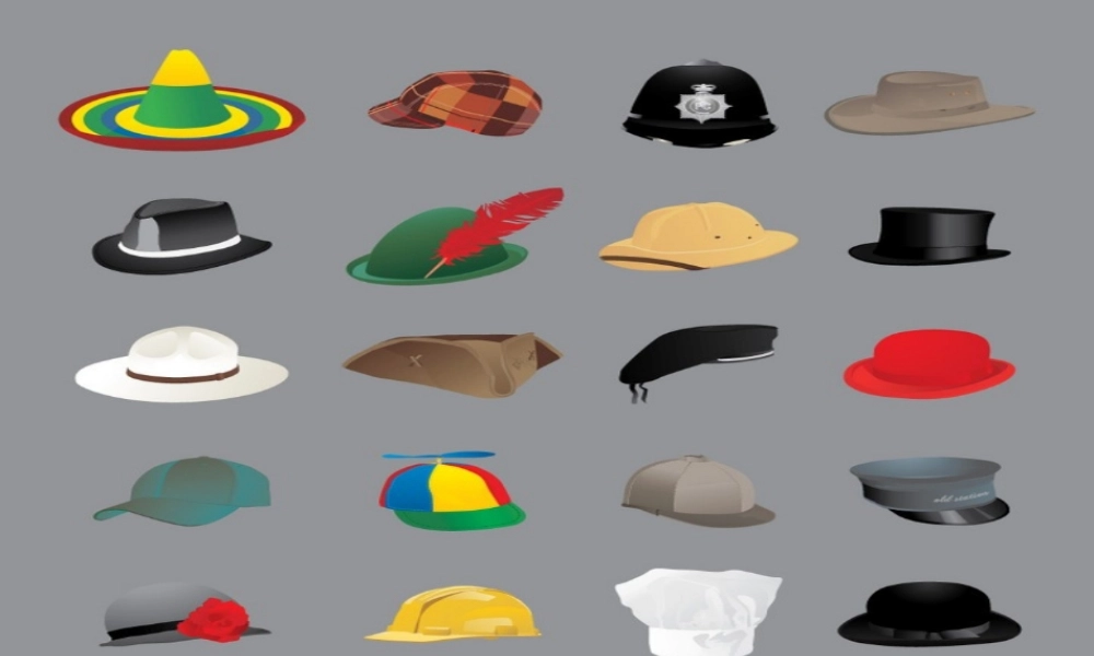 各种各样的帽子